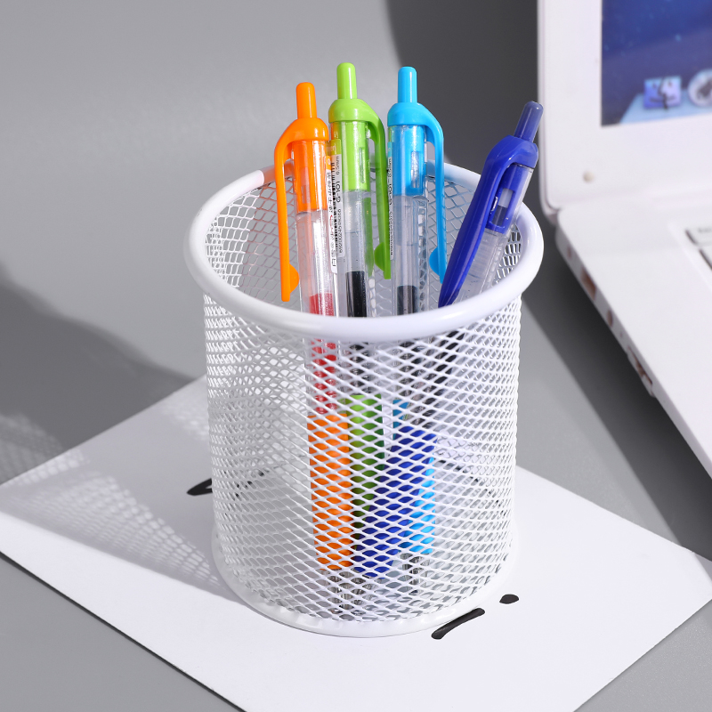 creative fashion pen holder nordic simple multifunctional ins metal iron art student desk storage stationery