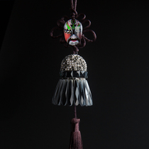 Peking opera face mask material bag diy handmade badminton racket jewelry material bag Pendant keychain gift