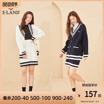 ELAND Love Clothes and Knitted Sweater Elegant knitting Half Body Skirtess EETZ43