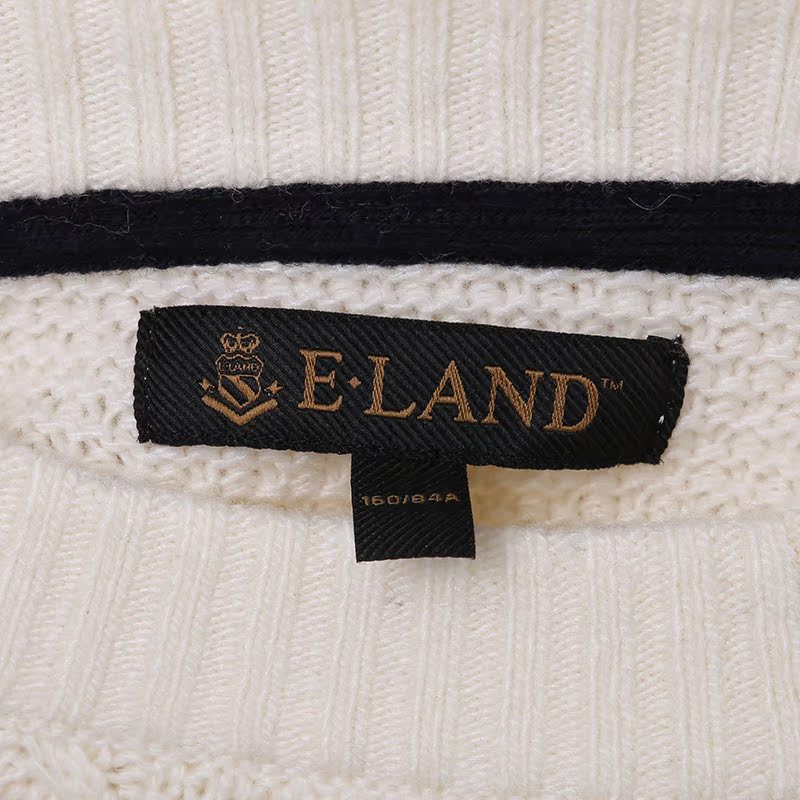 ELAND秋冬新品珍珠装饰圆领套头毛衣EEKW64T52R专柜正品产品展示图2