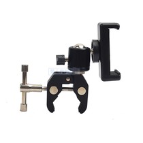 Mobile phone clip Tripod gimbal clip Camera flash Strong clip Large crab clamp Spherical multi-function gimbal