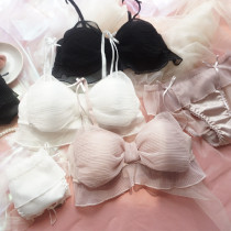 Fall New Teenage Girl without steel ring bra suit sweet mesh yarn Organ Breast Crotch Comfort Cotton No underwear