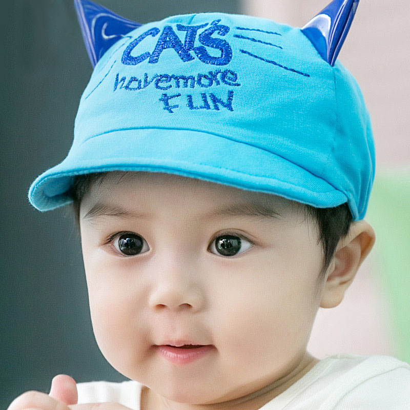 熊朵婴儿鸭舌帽春款6-12月宝宝帽子纯棉男女童韩国棒球遮阳帽包邮产品展示图3