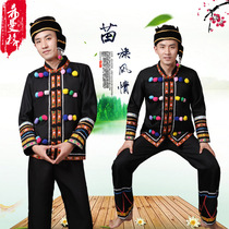 New ethnic minority dance clothing Yi performance clothing Miao clothing Zhuang mens national stage clothing