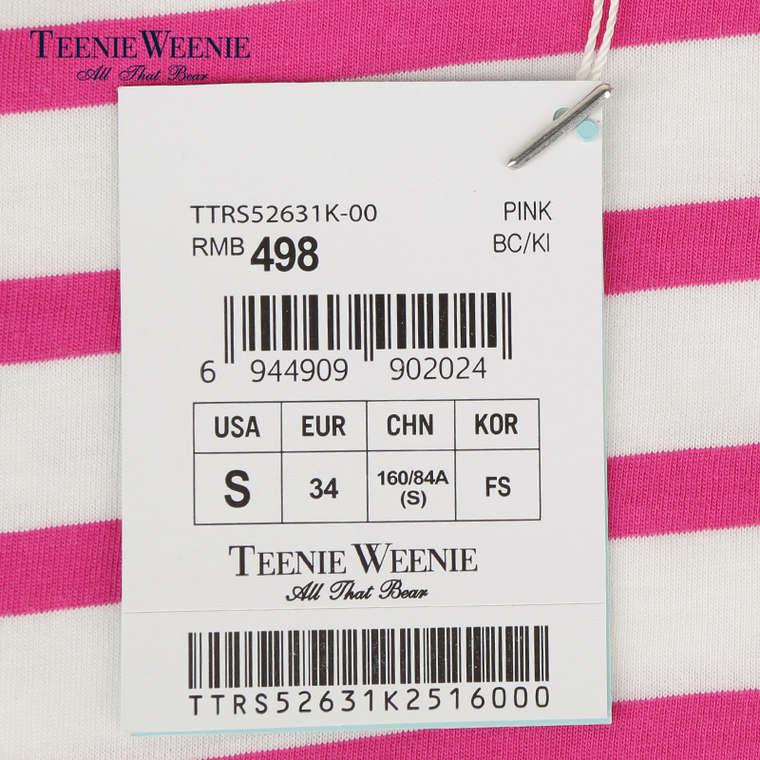 【聚】Teenie Weenie小熊2015专柜正品时尚经典T恤TTRS52631K
