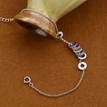 Dai Zhi Silver S925 silver bracelet female hand decoration Birthday gift niche design jewelry set with diamonds