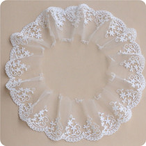 7 5cm yarn mesh cotton embroidery lace lace cloth skirt dress accessories white hot sale