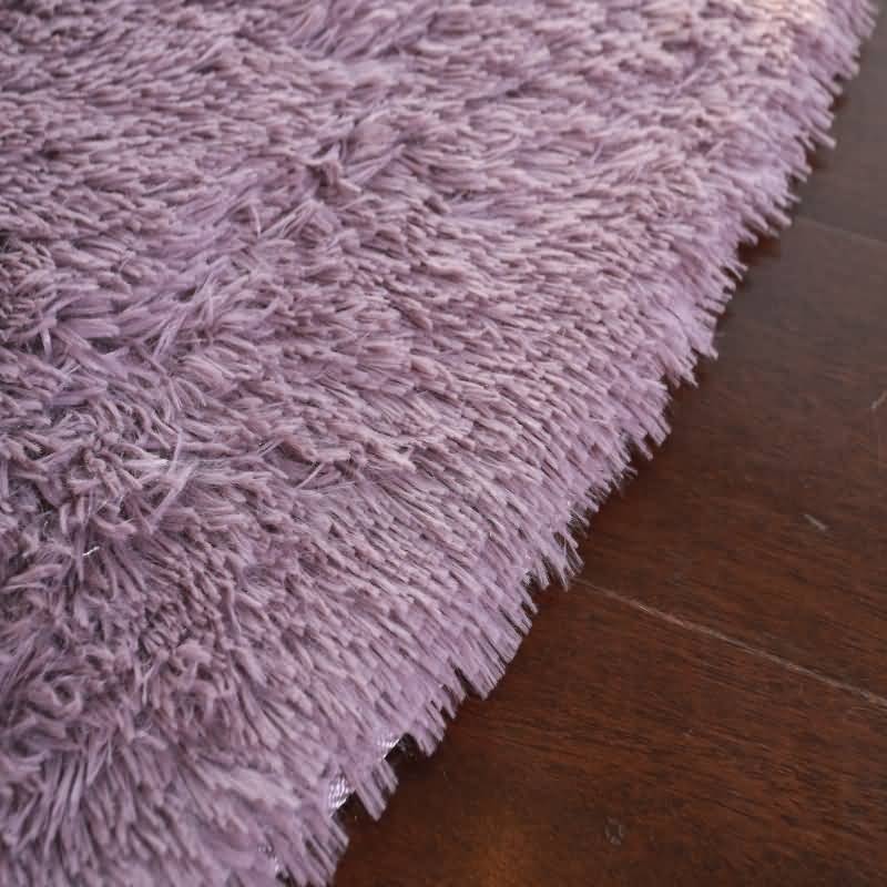 艾美吉尔防滑点塑底加厚款4.5毛高丝毛圆形地毯 地毯满铺定制包邮产品展示图3