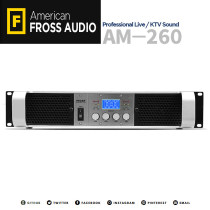 Fross Boil AM-260 Pro Grade Four Channel High Power Stage KTV Amplifier LCD Display