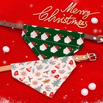 Kitty Christmas decorations Item Circle Cute Neck Ornaments Small and medium pet Puppy neck ring Neck Scarf