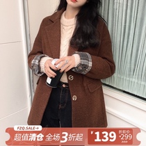 Fan Zhiqiao cotton anti-season blazer womens autumn and winter new fashion Korean retro thickened small suit top