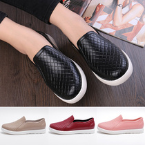 Summer Rain Shoes Women Fashion Models Outwear Waterproof Non-slip Low Helps Water Shoes Men and women Kitchen Short Drum Rain Boots Soft Bottom Rubber Shoes
