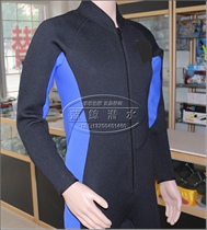 Bodysuit surf suit jellyfish snorkeling suit long sleeve one-piece swimsuit 3 5mm front zipper wetsuit