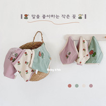 2020 Autumn New Baby underwear children Korean cartoon small flower shorts cotton triangle boxer pants three tide