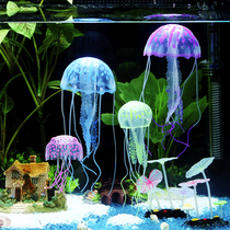 Fish tank decoration Luminous jellyfish aquarium decoration simulation fluorescent artificial simulation jellyfish decoration aquatic landscape
