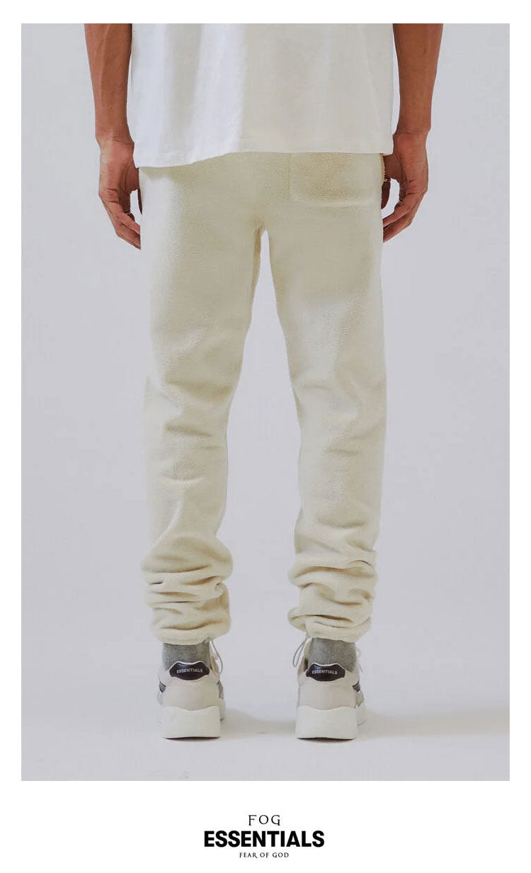 fearofgod复线essentials摇粒绒长裤男女fog高街休闲束脚卫裤潮