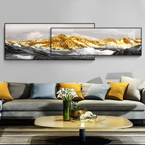 Backed by Jinshan light luxury atmosphere living room decoration painting office horizontal large size sofa background wall hanging painting