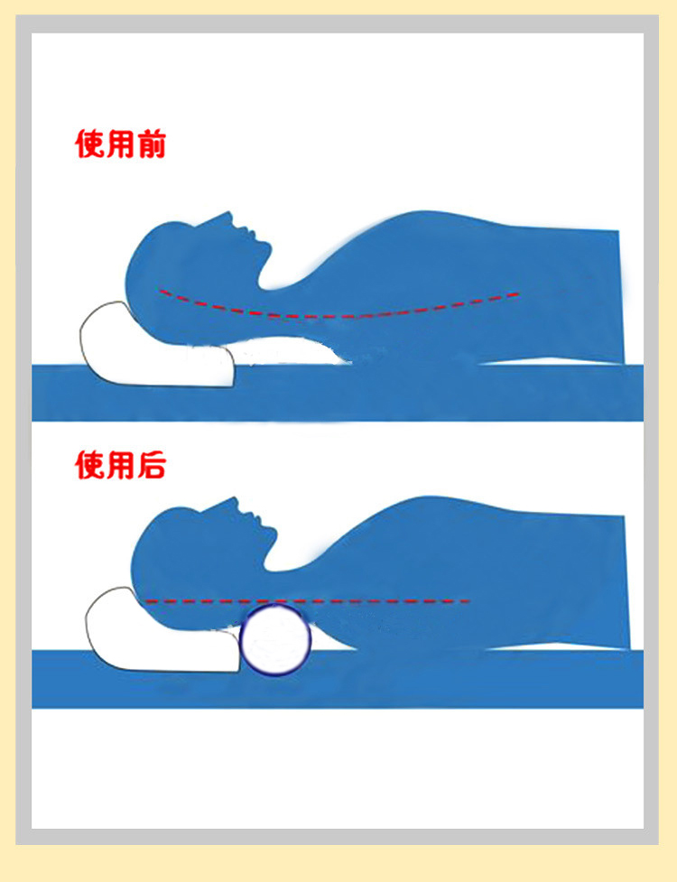 颈椎枕头买一送同款圆形茶叶保健枕芯糖果圆柱成人护颈椎枕头枕芯