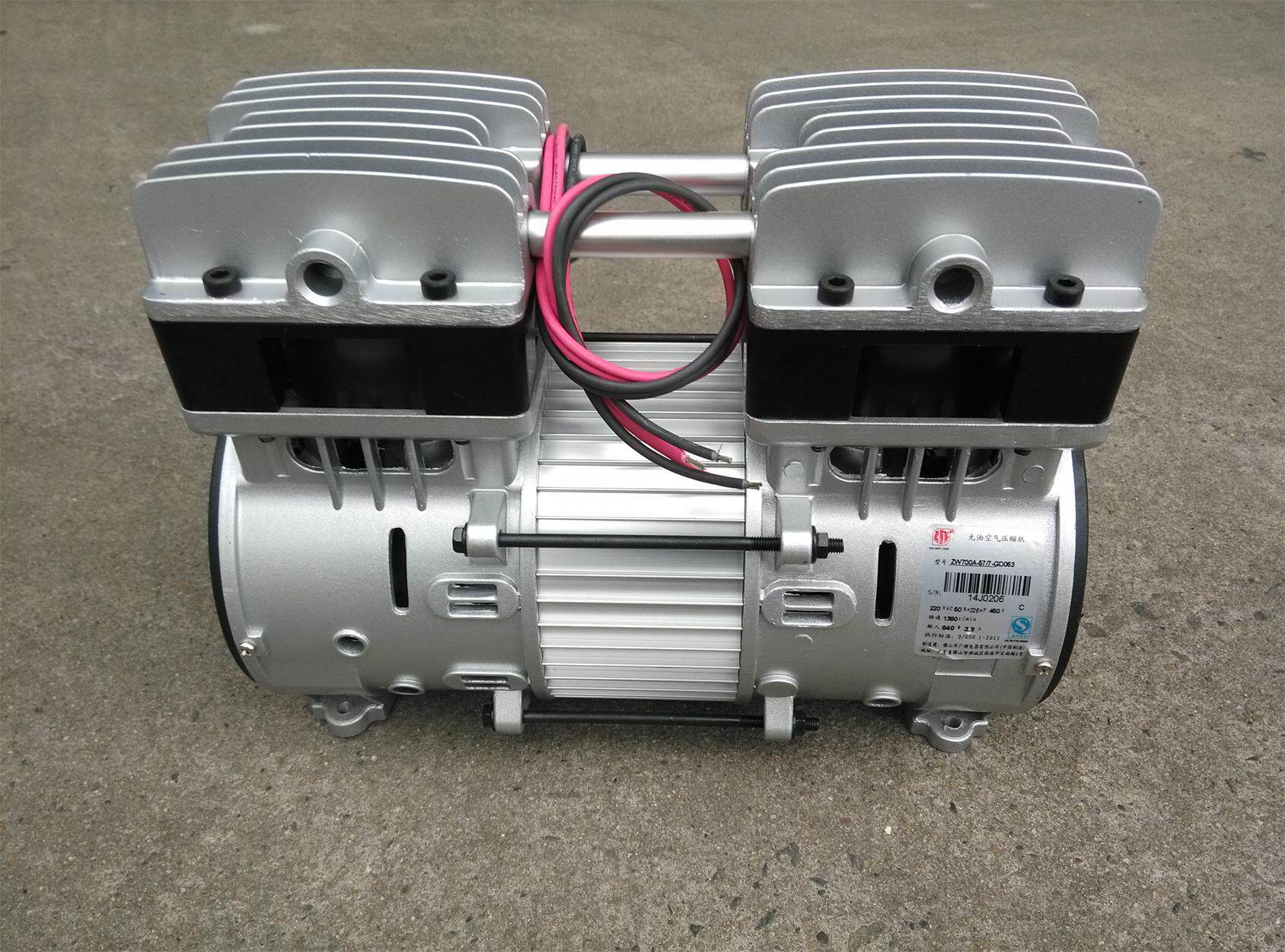 特价空气压缩机泵头 静音无油压缩机头 真空泵 广顺一拖二泵头