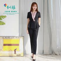 Beautician overalls summer short-sleeved 2020 new jewelry store hotel manager sales professional suit technician suit