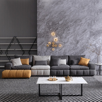 Nordic fabric sofa small apartment living room combination modern simple ins Net red Italian light luxury latex sofa