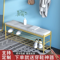 Changing shoes stool Soft bag Cushions Shoes Cabinet for Home doorways Shoes Benches Brief Modern Creative can sit on a shoe stool