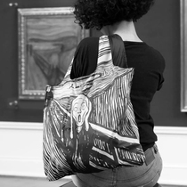 German LOQI fashion art environmental protection bag anti-splashing portable shopping bag European and American trend shoulder bag shouting