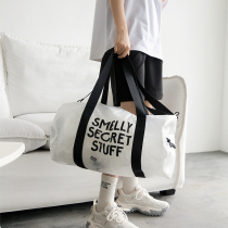 German LOQI travel bag transparent skew satchel shoulder bag light jelly bag trendy street patched bag waterproof and foldable