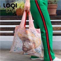German LOQI art shopping bags European and American fashion trends single shoulder bag name painting eco-friendly bag Van Gogh self-portrait