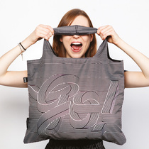 Germany LOQI fashion art eco-friendly bag lightweight folding shopping bag anti-splash travel portable shoulder bag