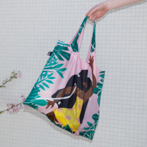 German LOQI Fashion shopping bag foldable portable eco-friendly bag art single shoulder bag carry-on bag