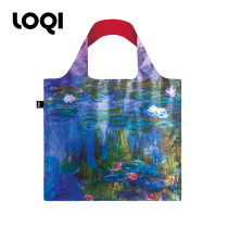 German LOQI Monet name Painted Light Single Shoulder Bag Foldable Hand Eco-friendly Bag Anti Splash Water Shopping Bag Sleeping Lotus.