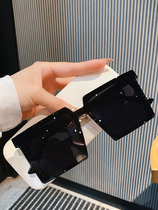 Cospp Kosp new big frame square display slim polarized ink mirror womens day glasses display face small street slapped sunglasses