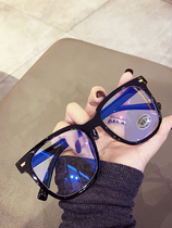 Cospp Kosp new coarse frame black spectacle frame mens big face slim vegan glasses anti-blue light flat mirror woman