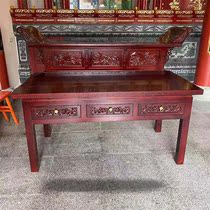 Manufacturers custom-made instruments temples table Yuanbao table Shendai Buddha camphor wood imitation mahogany table