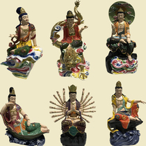 Painted 1 08 m High application weed with thirteen Guanyin thirteen Guanyin resin Buddha Statue of Quality Buddhist Specialties Customized