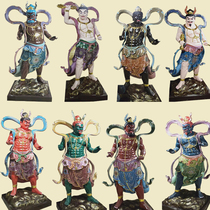 Customize the Eight-King Kong GRP Painted Buddha Statue Pure Bronze Statue of the Statue Protection Act Like Temple Statue Supply