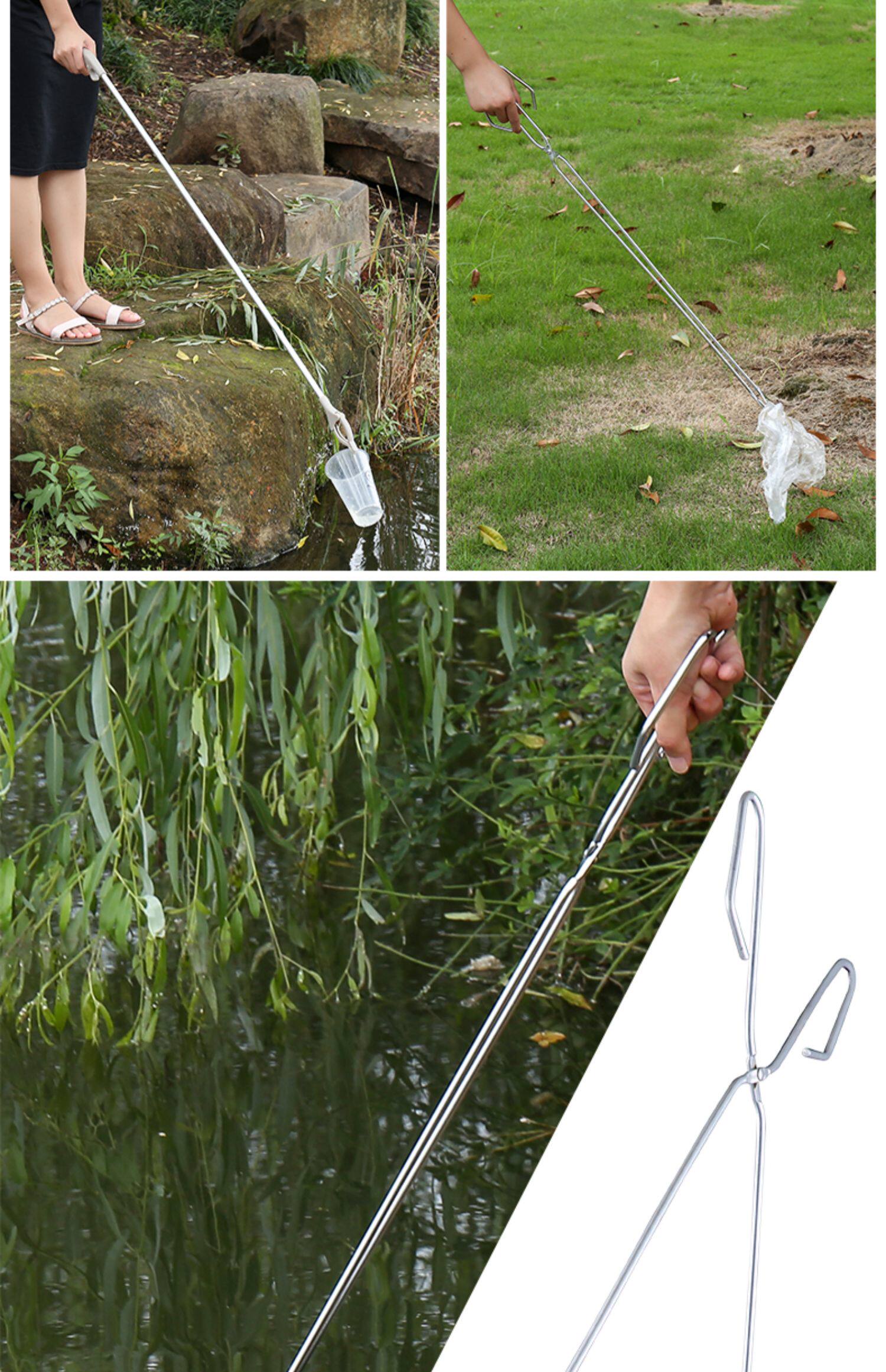 捡垃圾夹子加长拾物器火钳环卫工工具长柄卫生钳超长取物夹捡拾器