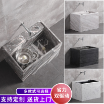 Mop pool Marbled large mop pool Balcony Garden courtyard Rectangular small outdoor mop trough customization