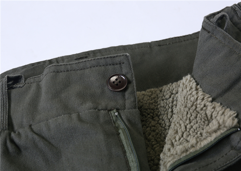 冬季军绿色防寒棉裤加绒加厚工装裤男外穿休闲军旅风高腰宽松冷库
