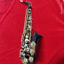 Renaston down E alto saxophone instrument black nickel gold keys for beginners