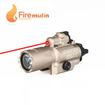 New X400U strong light flashlight outdoor long-range waterproof CS military fan tactical flashlight red laser hanging flashlight