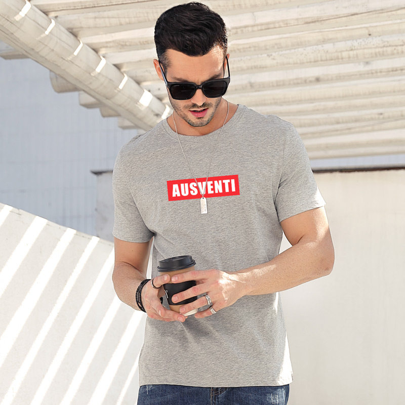 short sleeve men's fashion brand summer loose clothes men's trend half sleeve t-shirt pure cotton t-shirt top bottoming shirt men's wear