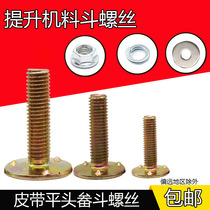 Bucket elevator belt bucket screw Daquan hopper grain bucket digging bucket large flat head flat head screw M6M8M10