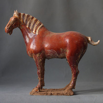 Ceramic Horse Pendulum Replica Antique Handicraft Home Bogu Shelf Collection Ancient Play Town Residence Don Three Colorful Strokes of Business Gift