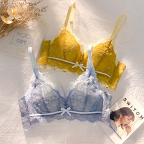 (Broken code clearance straight down 50 yuan) underwear womens small chest gathered without steel ring adjustment anti-sagging bra set