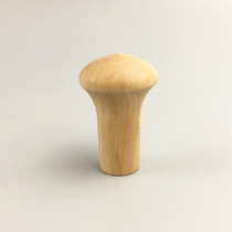 Furniture accessories Solid wood single hole wood handle Wooden door handle Drawer wardrobe round head handle Dutch wood custom