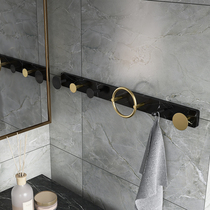 Marble wall-mounted coat hook hook porch bedroom living room bathroom Nordic light luxury household property adhesive hook