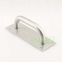 Special price stainless steel sliding plate access door stairwell wooden door handle fire door handle large and small square plate
