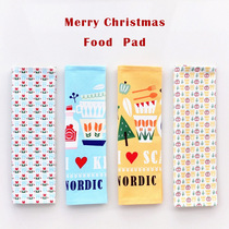 European fresh placemat Western mat Napkin cloth Christmas fruit and Vegetable series Table mat Plate mat Photo props Table cloth